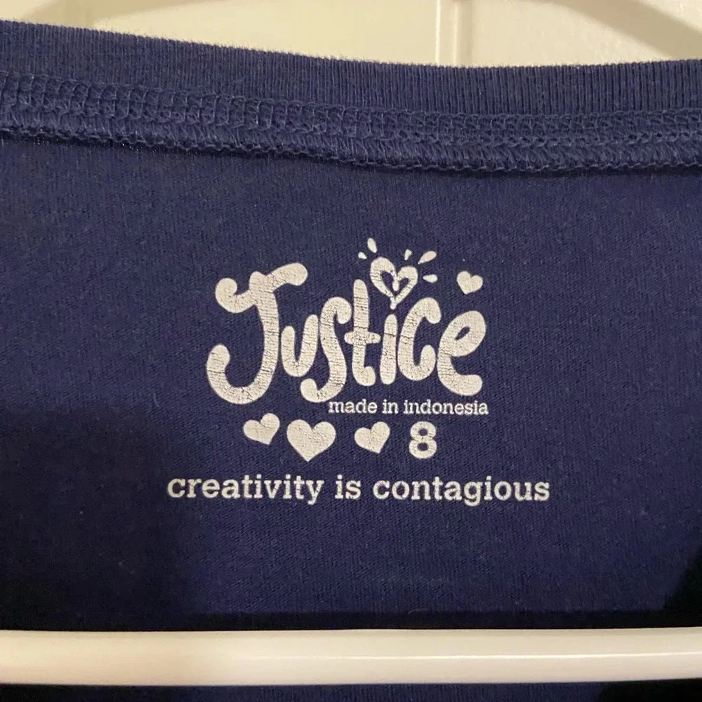 EUC‎ | Justice girl’s softball themed tshirt — size 8
